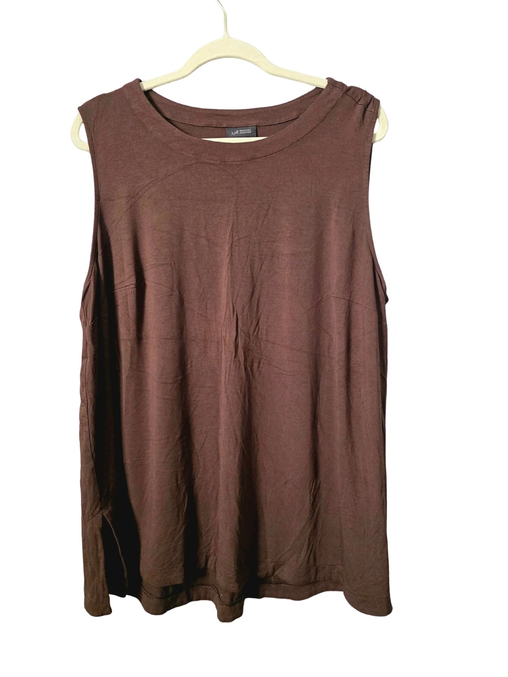 J. Jill Sleeveless Tunic Tank in Brown Size 2x